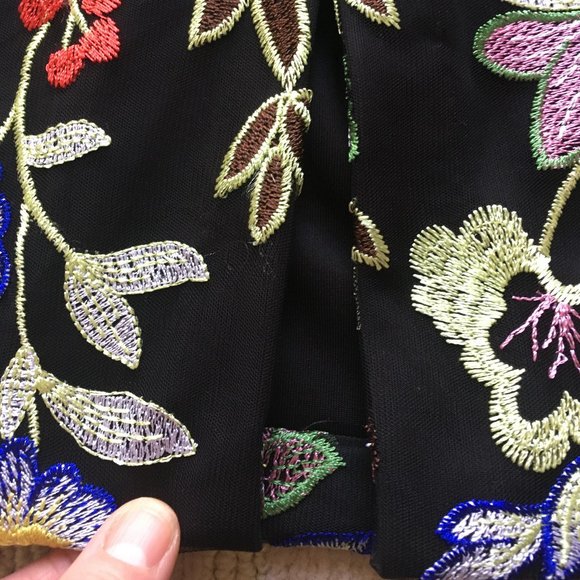 Nicole Miller Sleeveless Embroidered Bodycon Dress - Picture 8 of 12